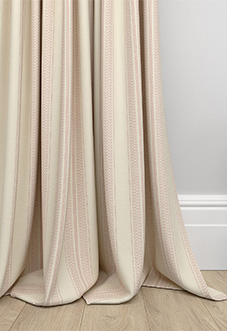 Trellis Prints, Noble Stripe Rosies Pink - Made to Measure Curtains
